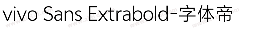 vivo Sans Extrabold字体转换